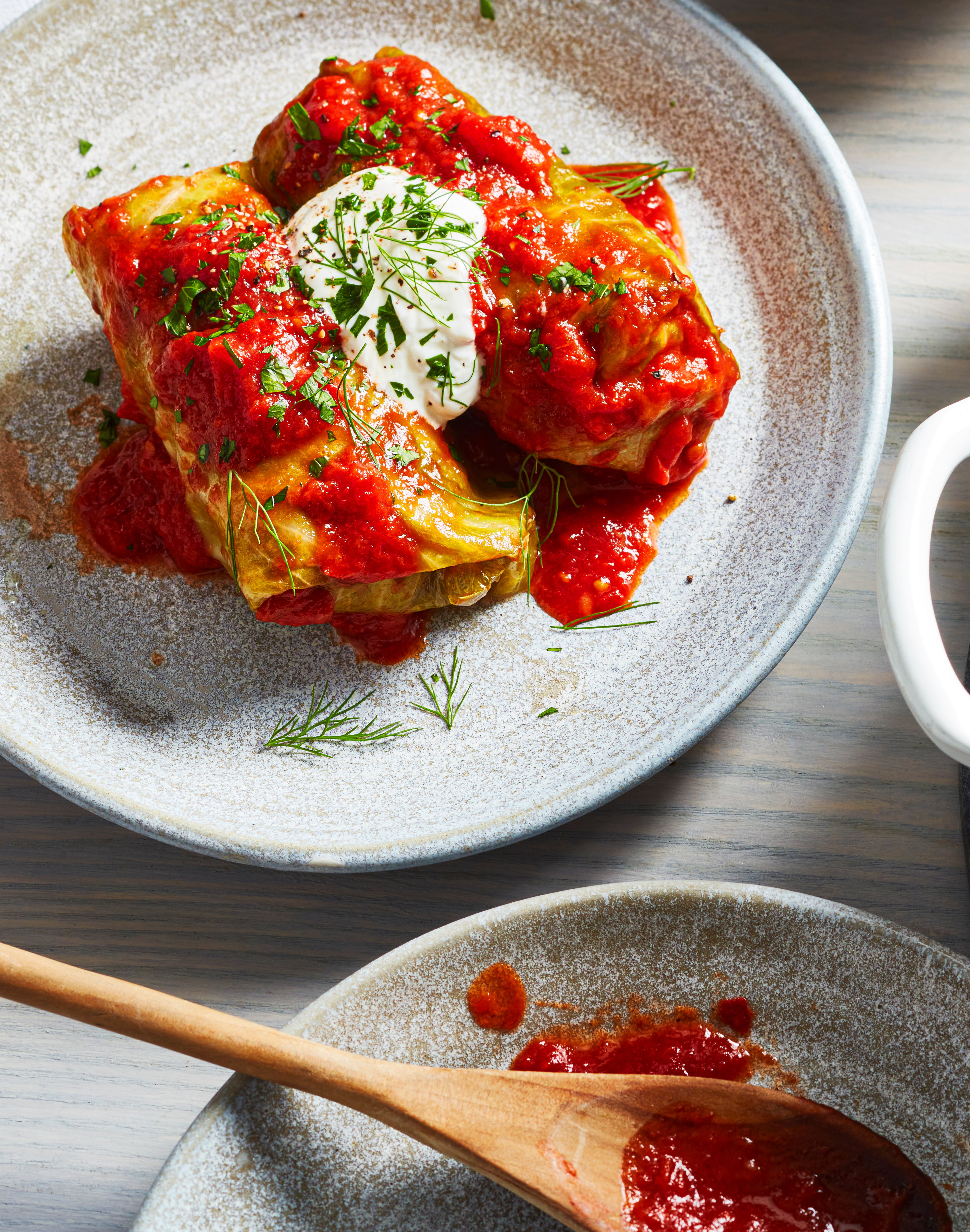 cabbage rolls - food styling by toronto recipe developer and food stylist, Annabelle Waugh
