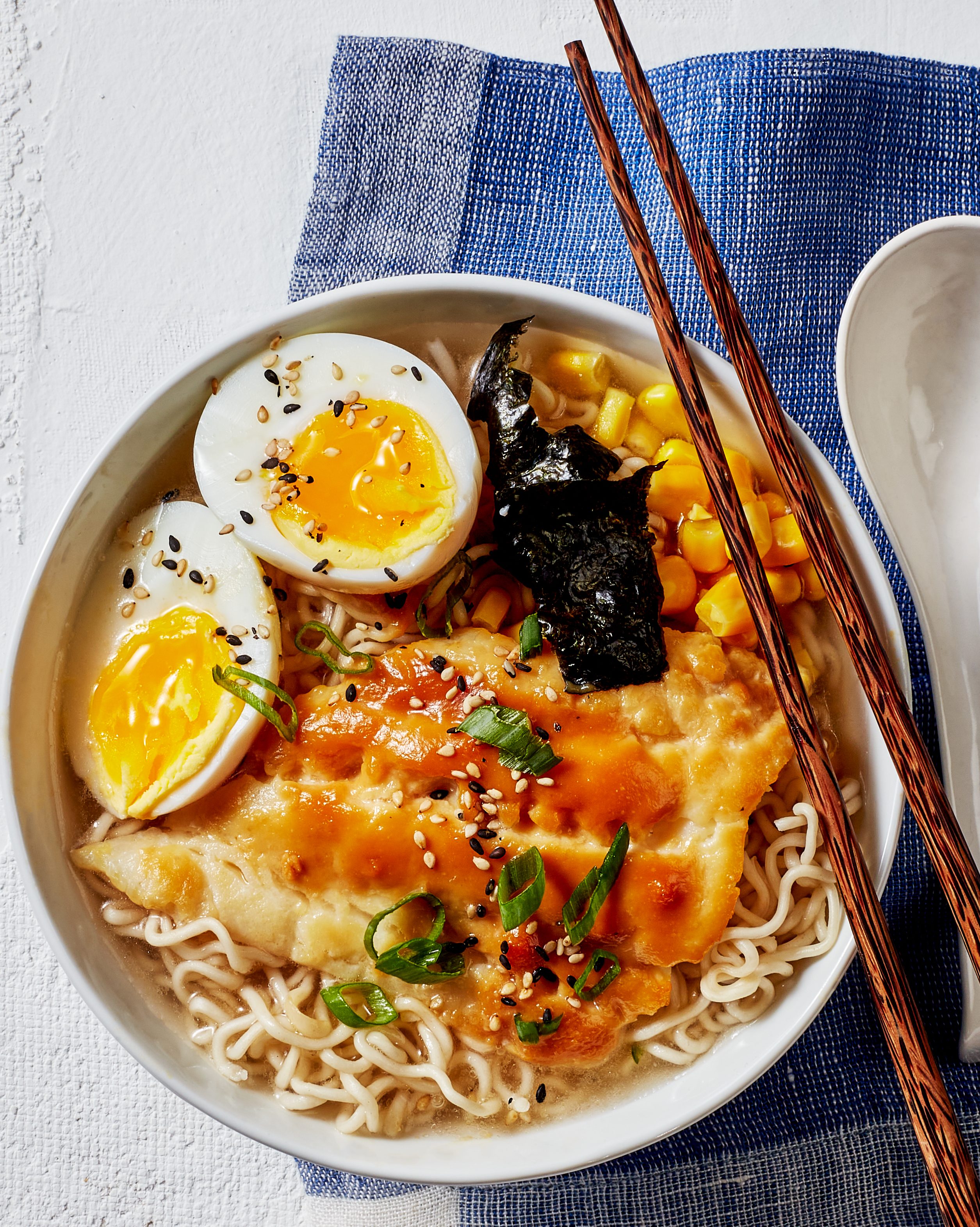 Miso-glazed fish ramen - recipe development and food styling by toronto recipe developer and food stylist, Annabelle Waugh