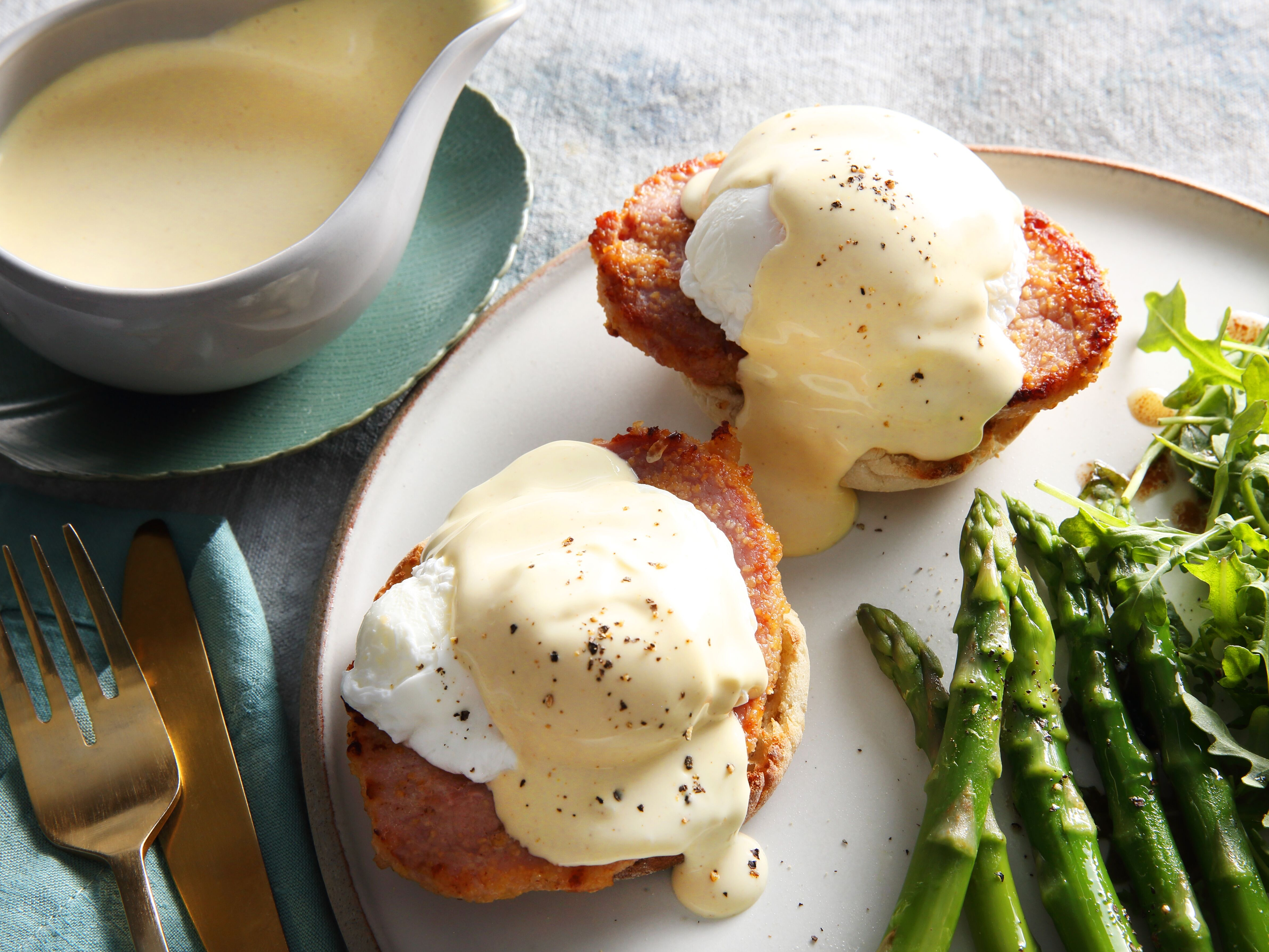 Eggs benedict recipe and food styling by Toronto Food stylist, Annabelle Waugh